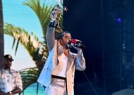 Bad Bunny at the 2022 MTV VMAs (Image via Getty)
